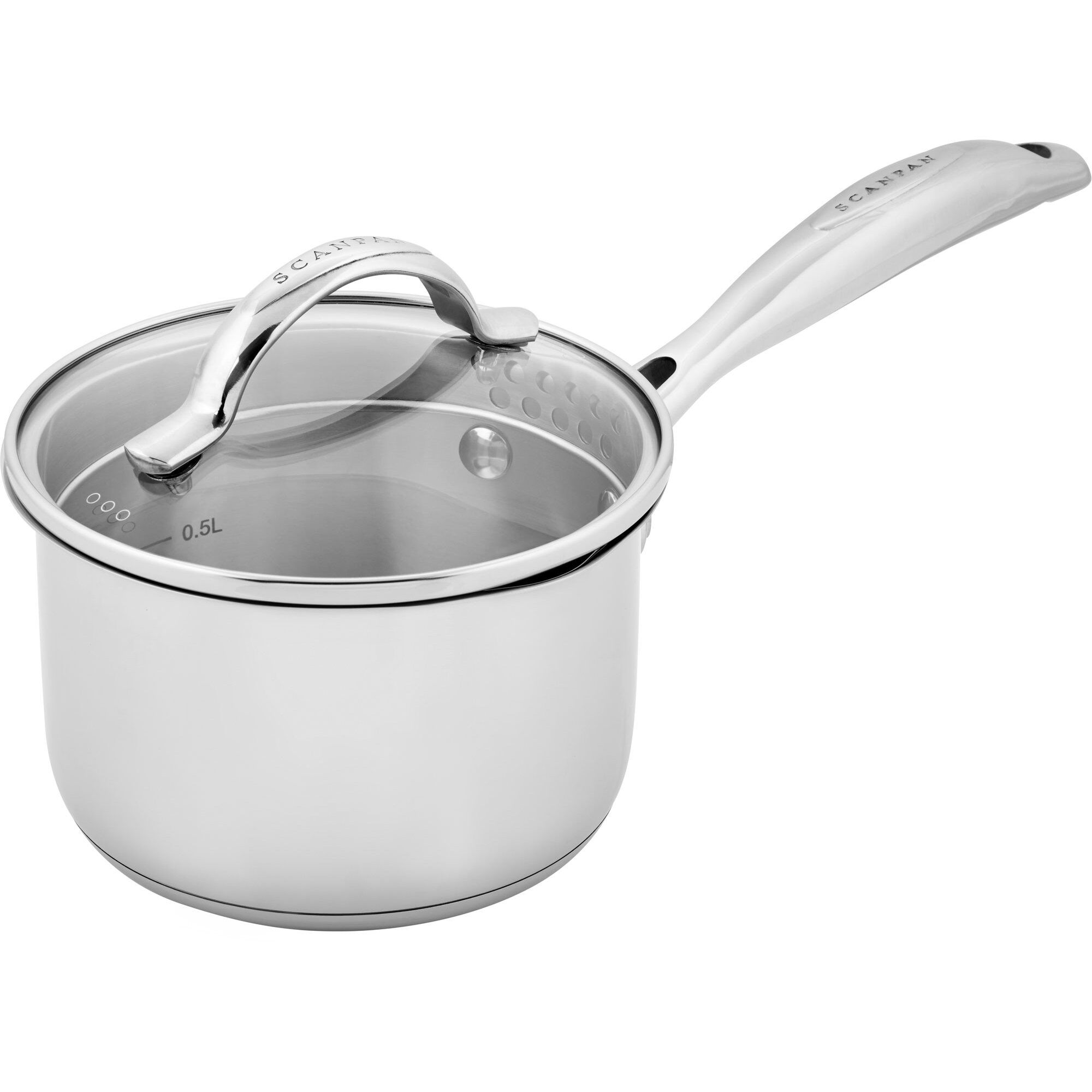 Scanpan Sts Kasserolle Med Låg 14 Cm     Liter  Rustfrit Stål