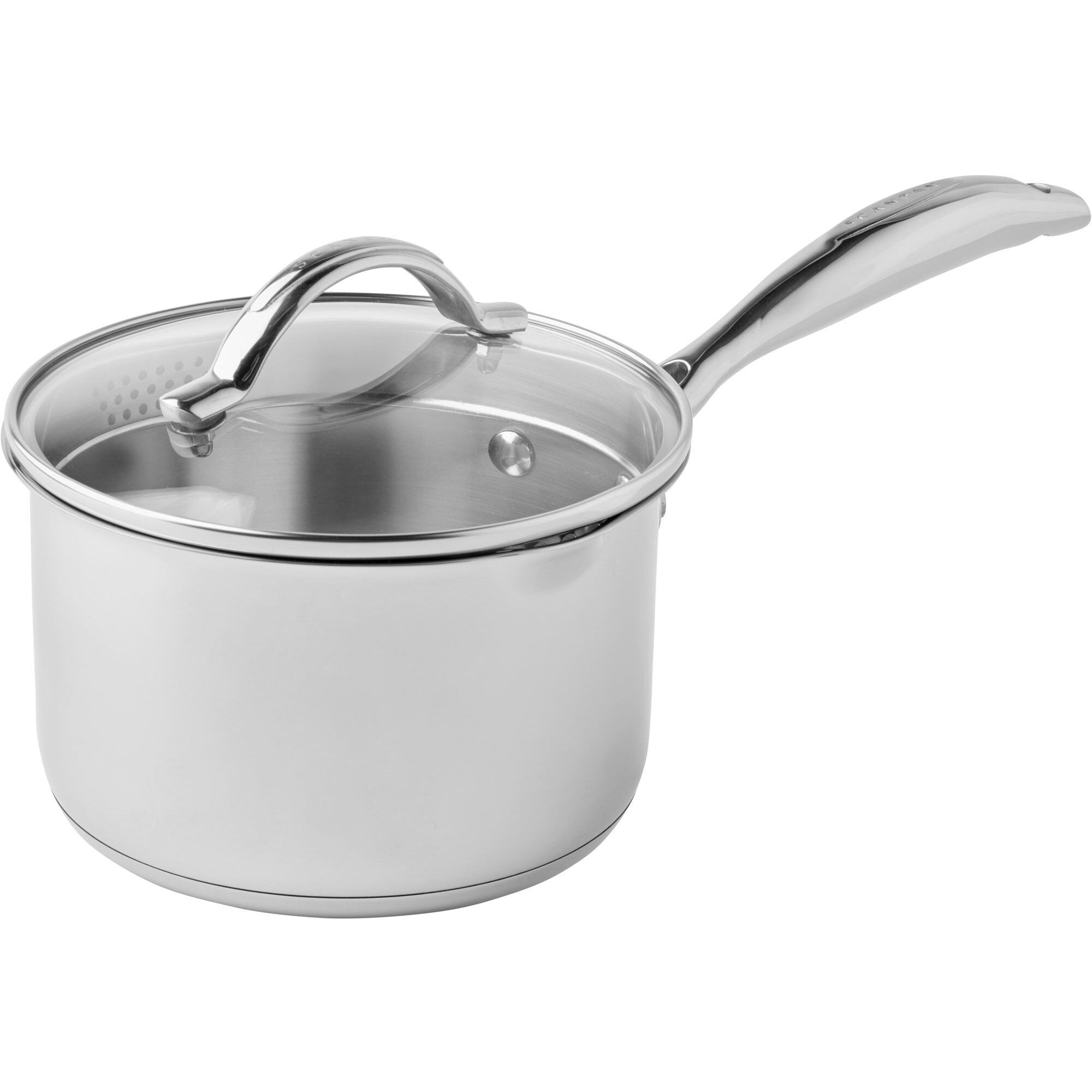 Scanpan Sts Kasserolle Med Låg 16 Cm     Liter  Rustfrit Stål