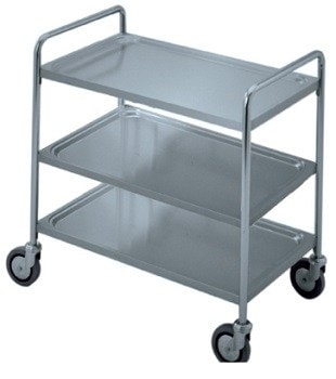 Servicevogn Med   Hylder Og Håndtag  995x695x916mm