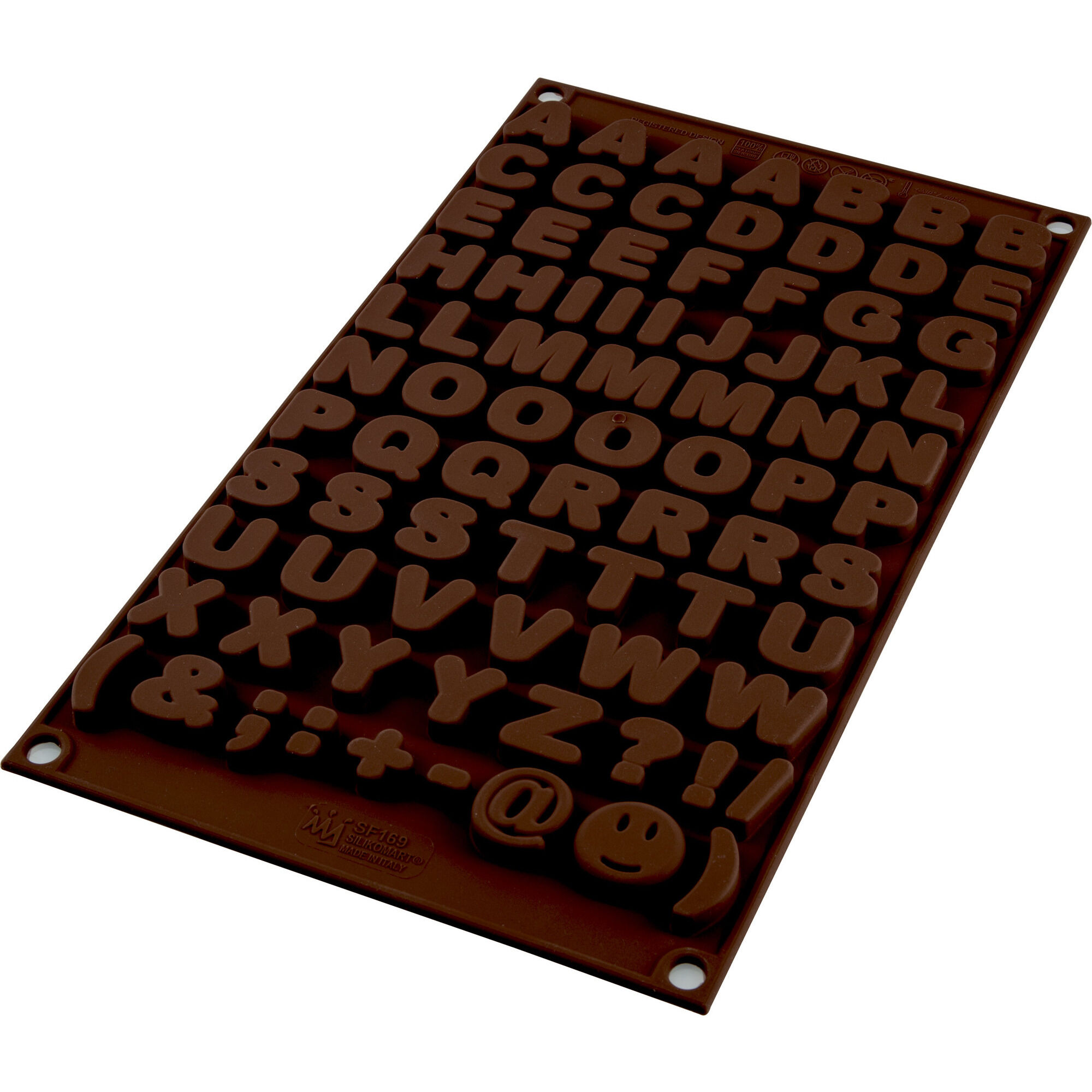 Silikomart Easy Choc Pralinerform  Bogstaver