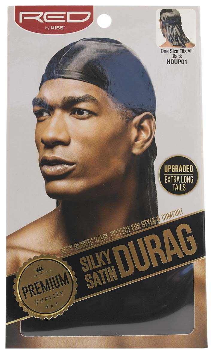 Silky Satin Durag Sort