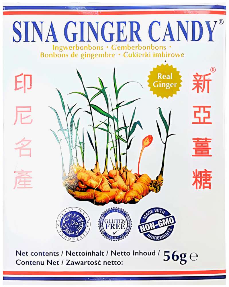 Sina Ginger Candy Ingefær 56