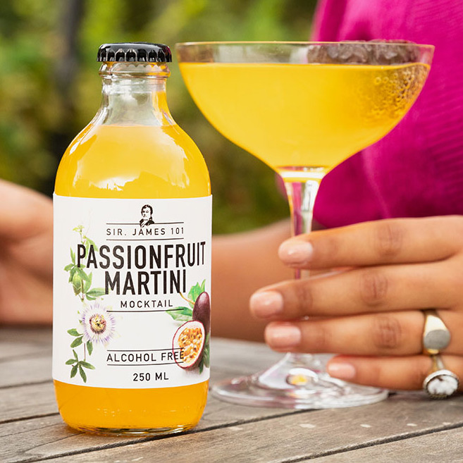 Sir James 101 Passionfruit Martini