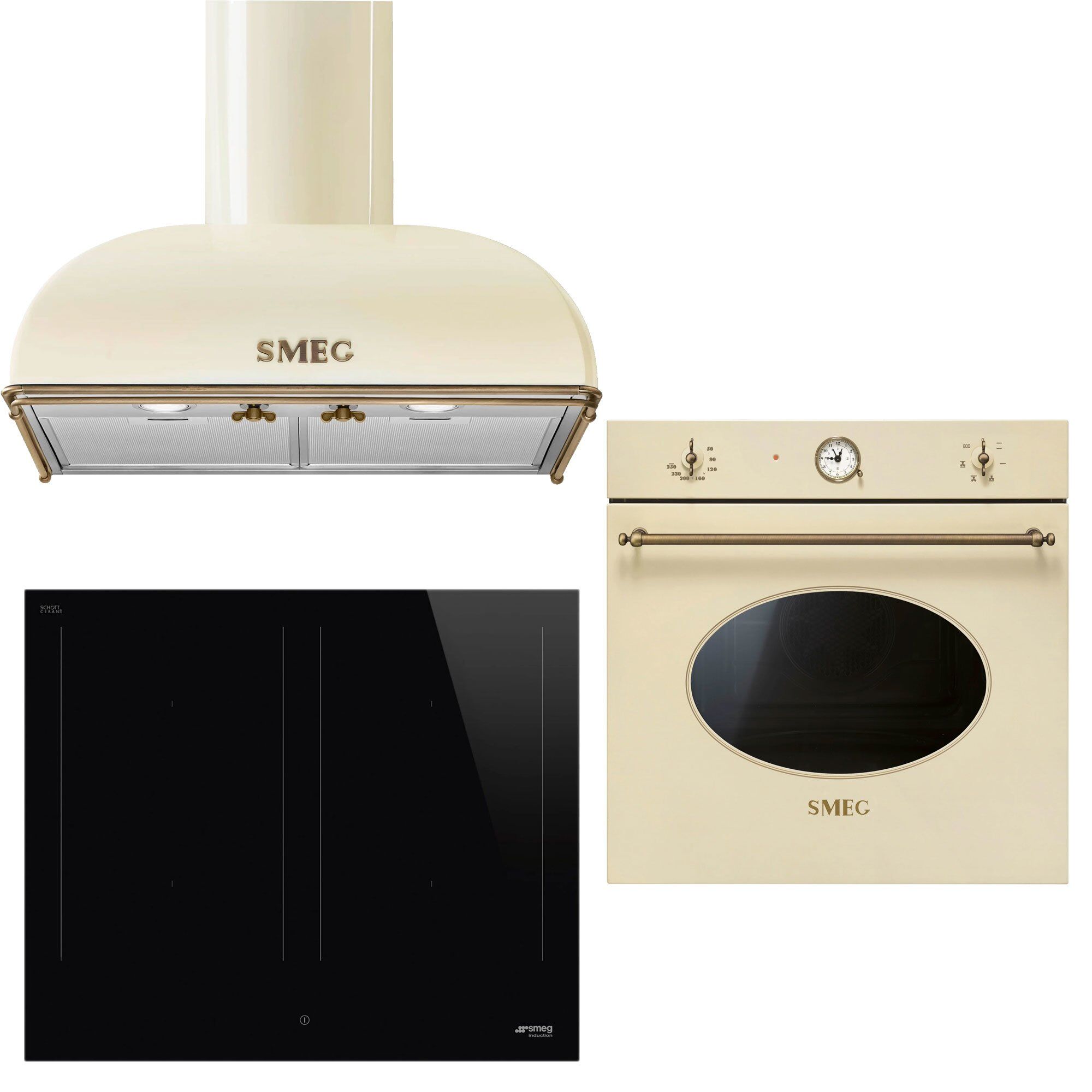 Smeg Colonial Hvidevarepakke  Creme