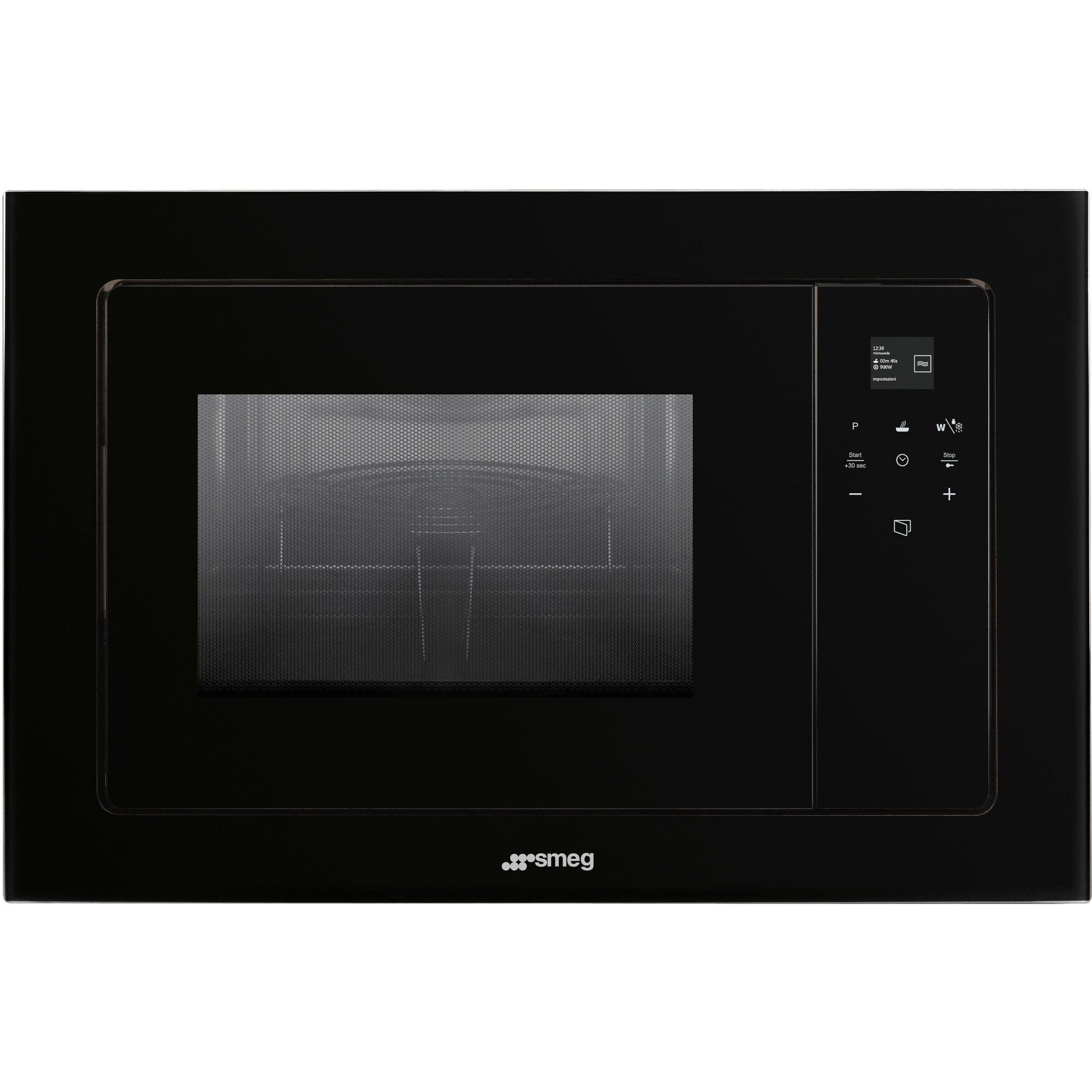 Smeg Fmi120b3 Linea Indbygningsmikroovn 39 Cm  Sort