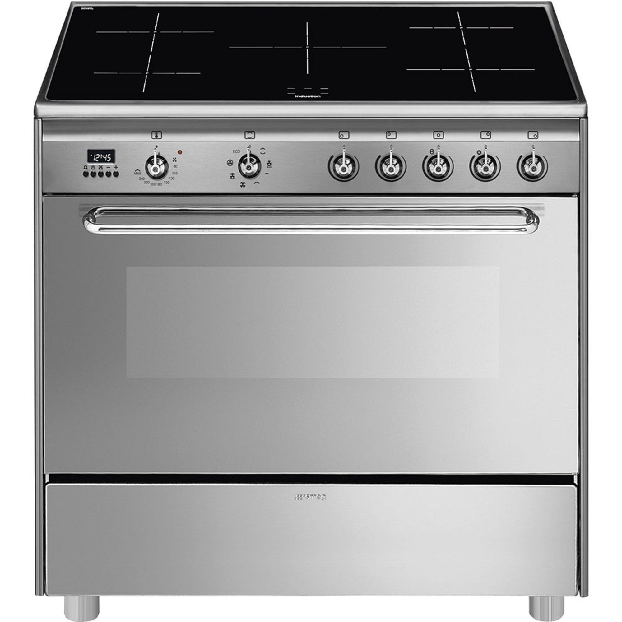 Smeg Induktionskomfur 115 Liter  Rustfrit Stål