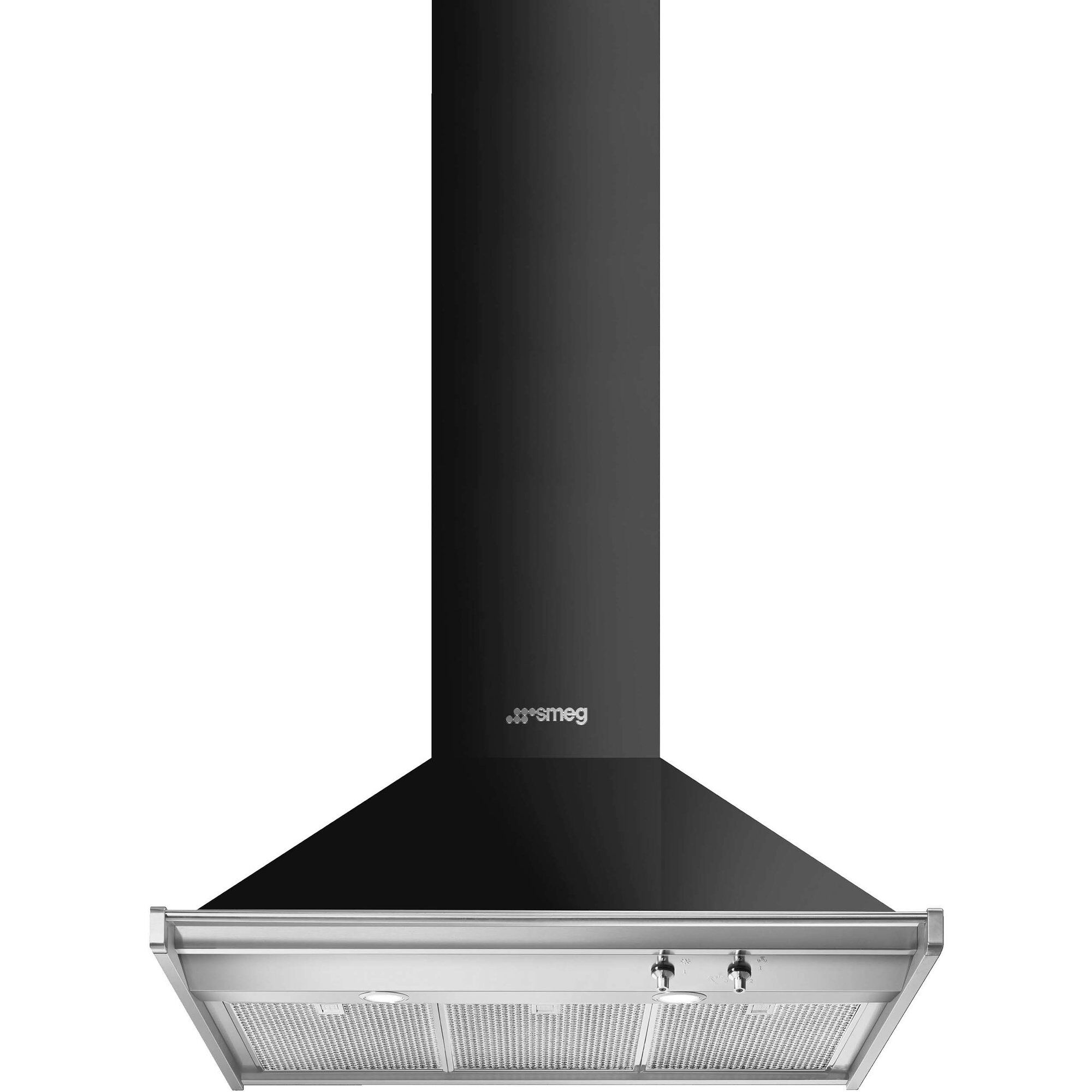 Smeg Kd90hne 90cm Classic Vægmonteret Emhætte  Sort