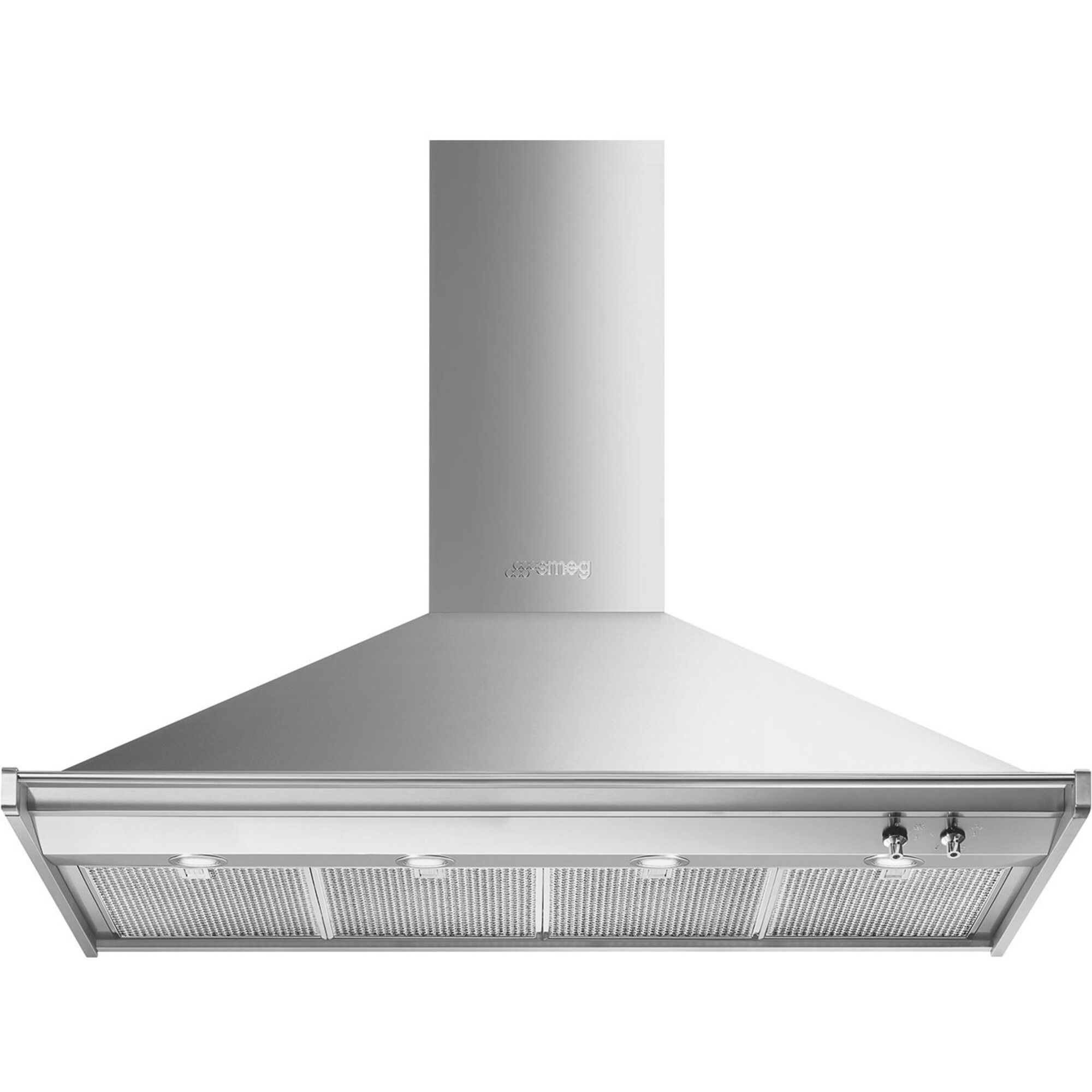 Smeg Kd120hxe 120cm Victoria Vægmonteret Emhætte   Rustfrit Stål