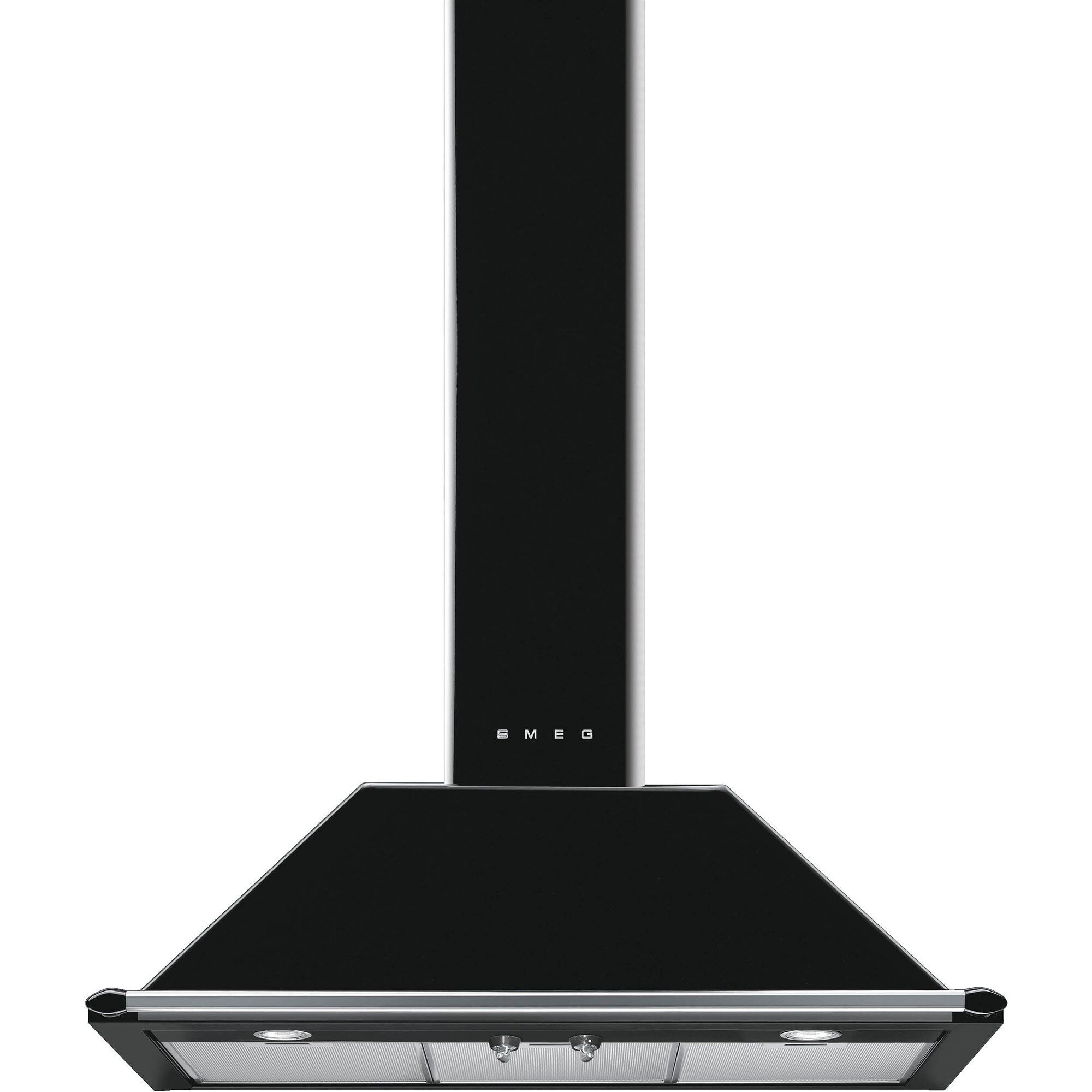 Smeg Kt90ble 90cm Victoria Væghængt Emhætte  Sort