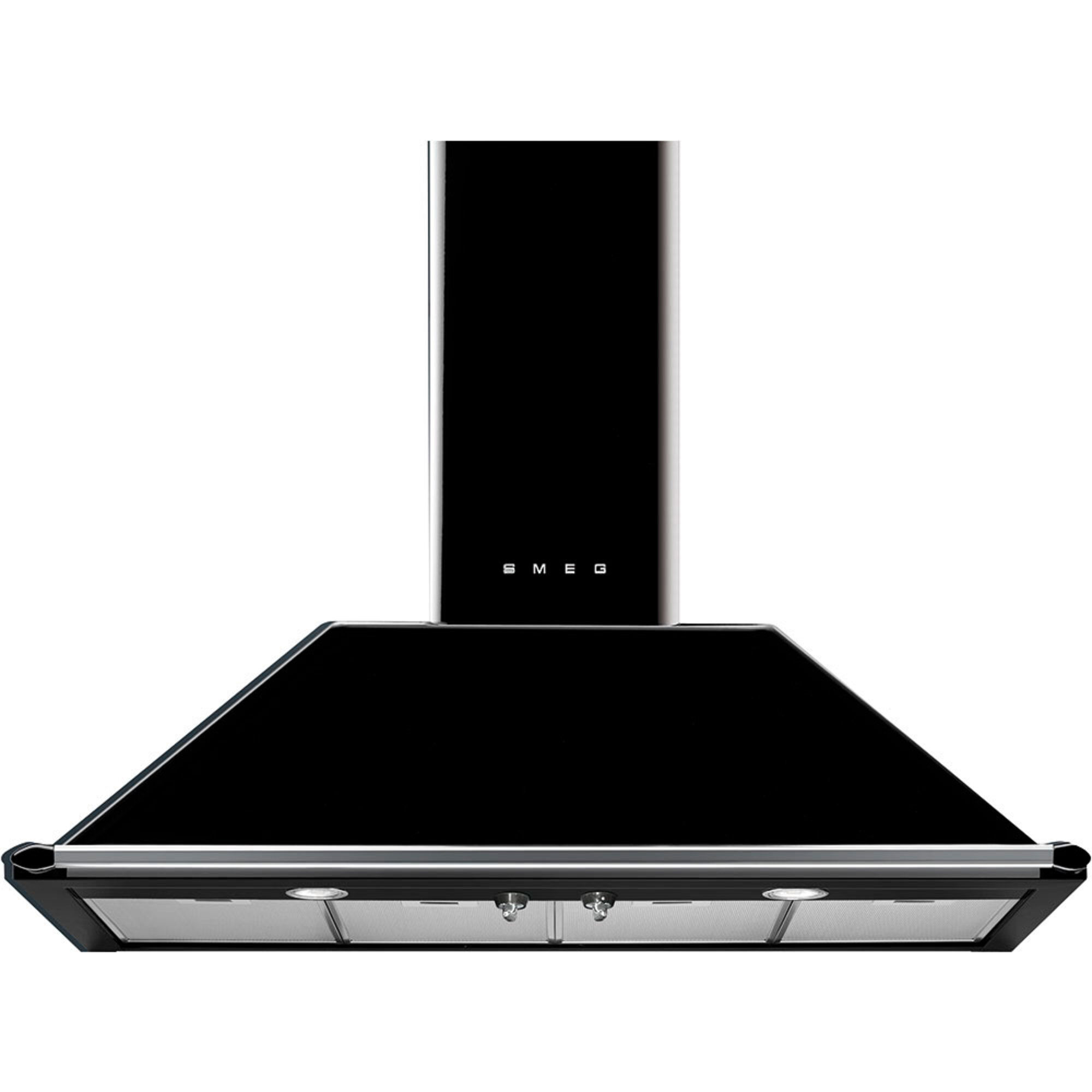 Smeg Kt110ble Vægmonteret Emhætte 110 Cm  Sort