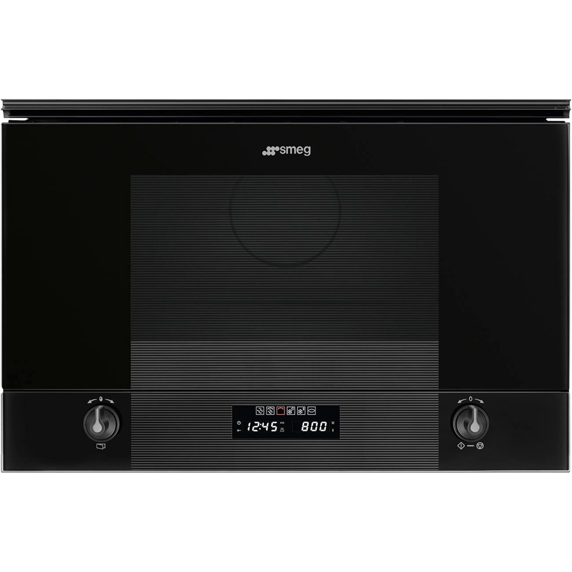 Smeg Mp122b3 Linea Indbygningsmikroovn 60 Cm  Sort