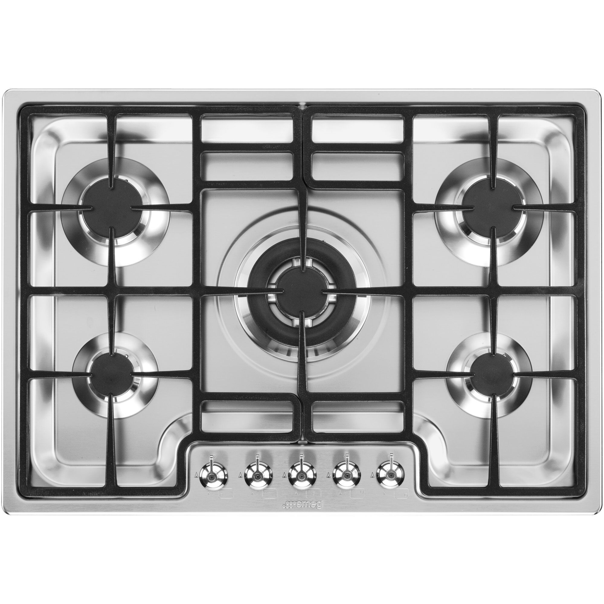 Smeg Pgf75-  Classic Rustfri Gaskogeplade  70 Cm