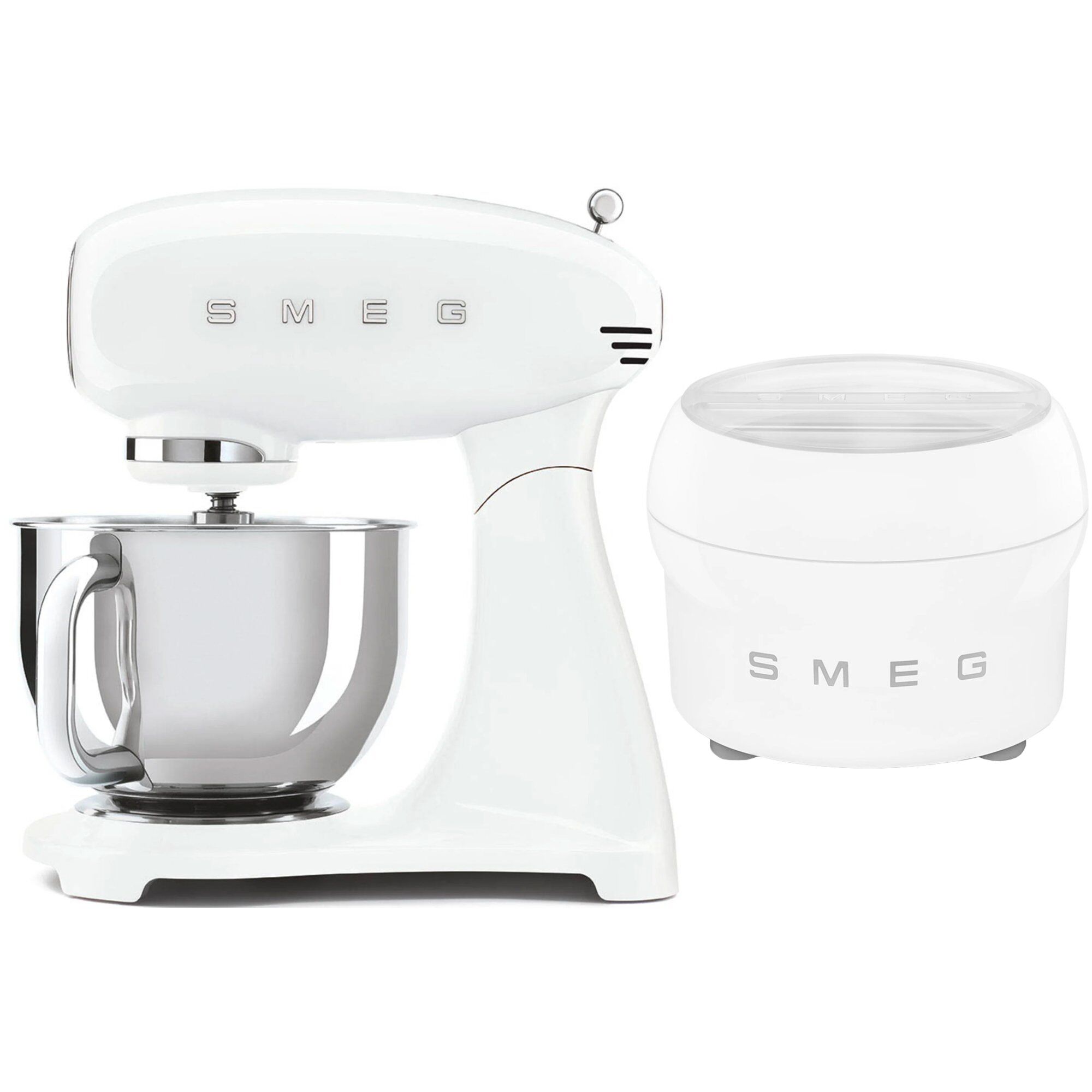 Smeg Røremaskine Med Ismaskine  Hvid