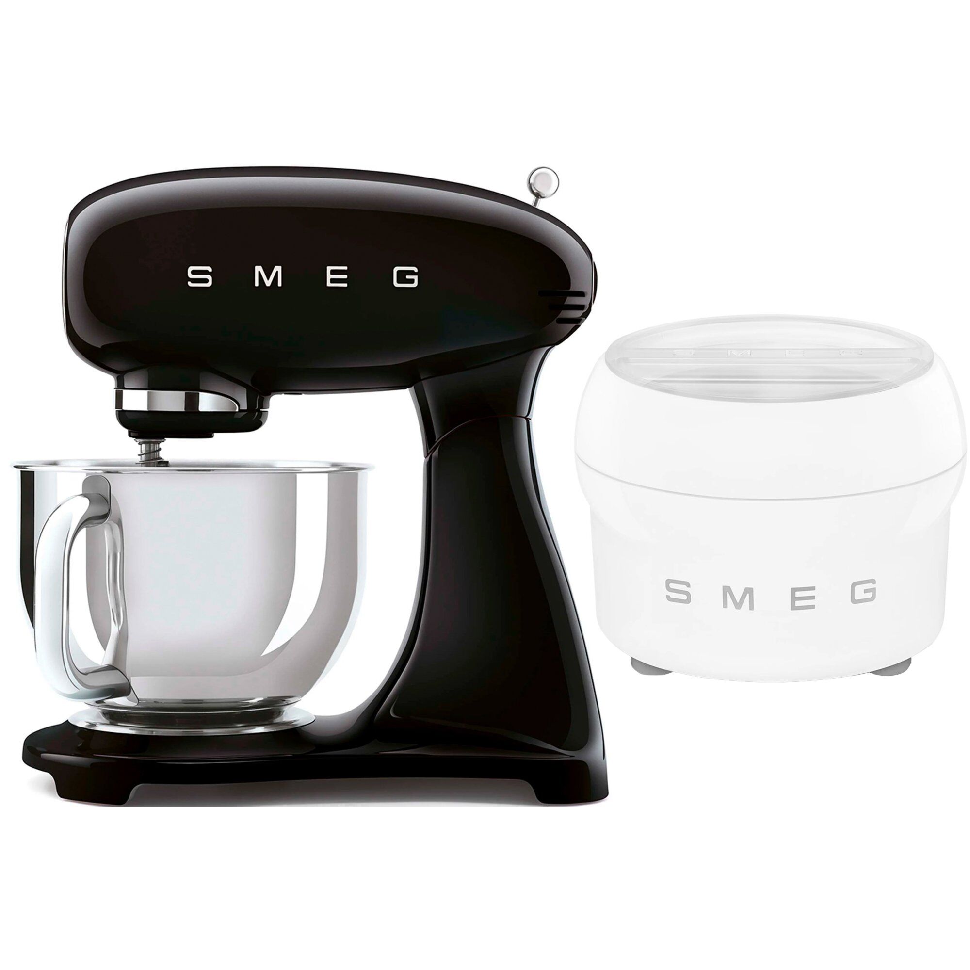 Smeg Røremaskine Med Ismaskine  Sort