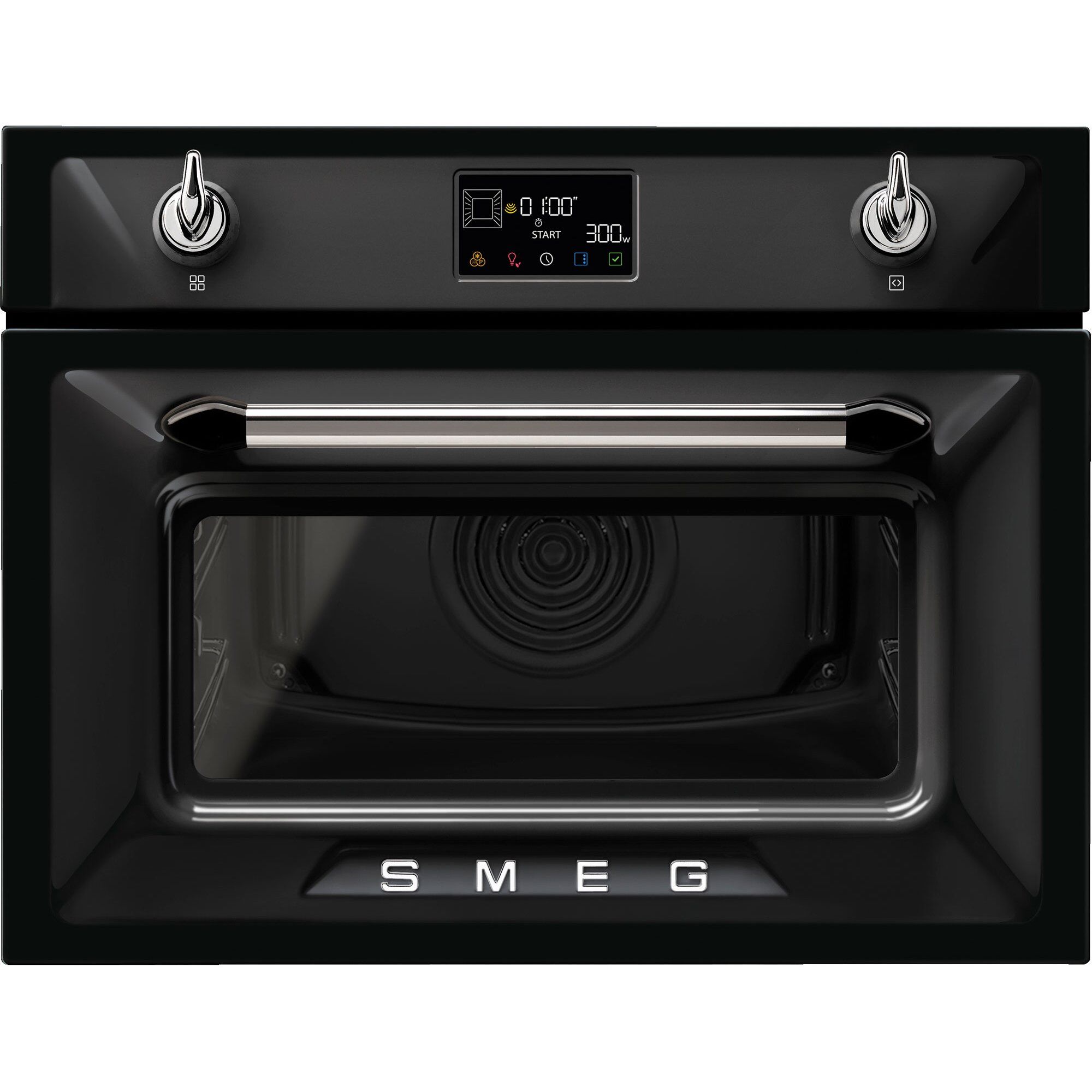 Smeg So4902m1 Victoria Kombi-mikrobølgeovn 40 Liter  Sort
