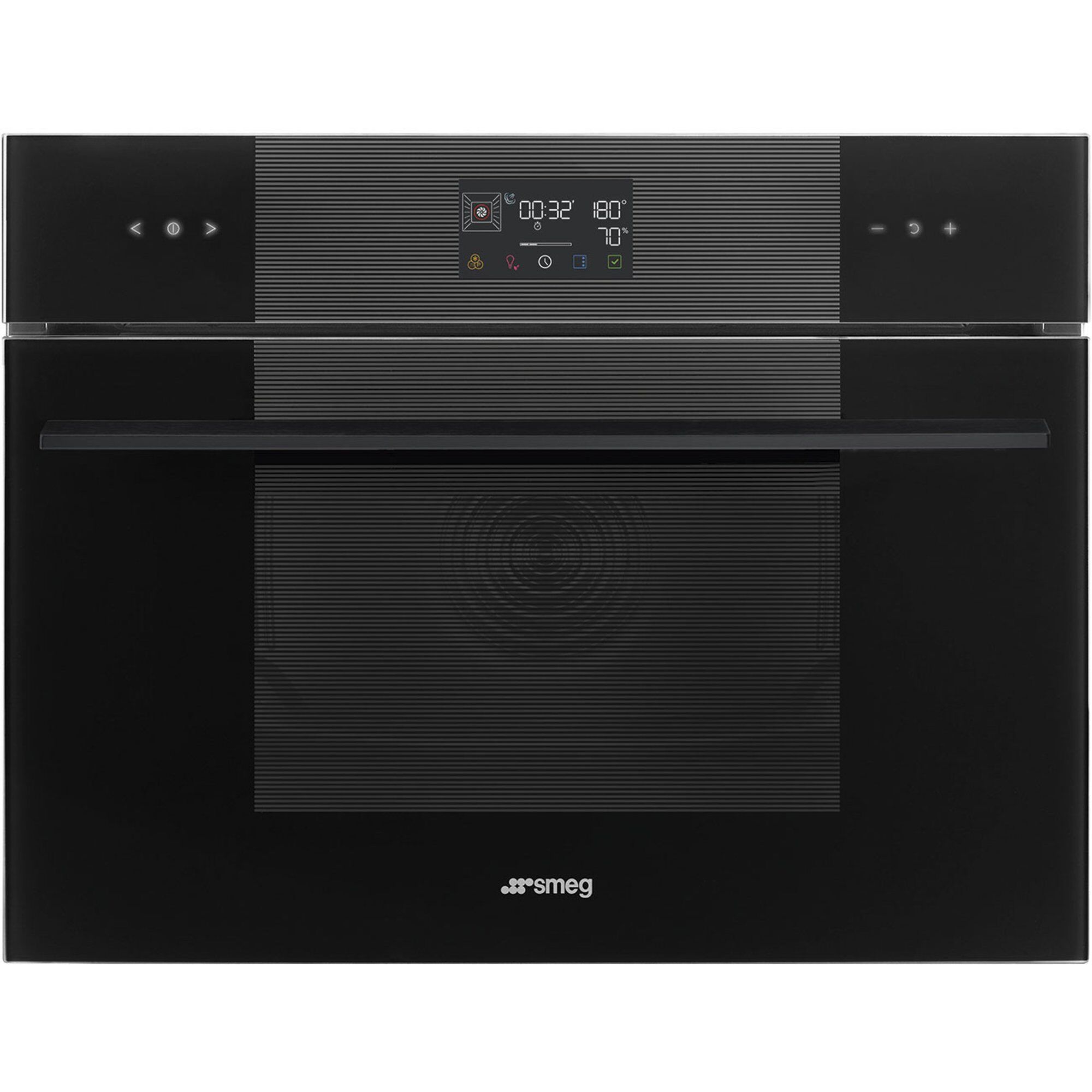 Smeg So4102s3b3 Linea Kombi-dampovn 41 Liter  Sort