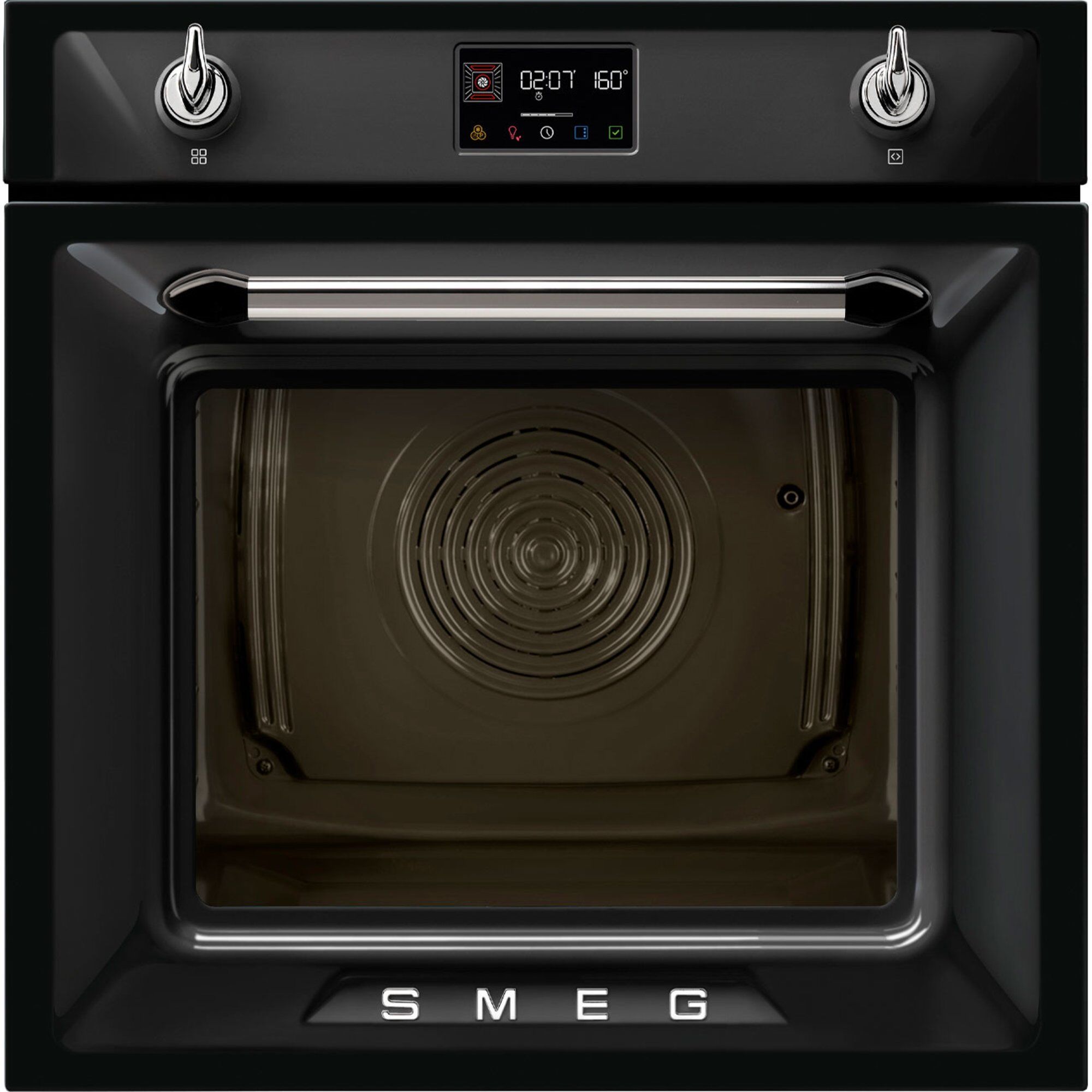 Smeg Sop6902s2p Indbygningsovn 68 Liter  Sort