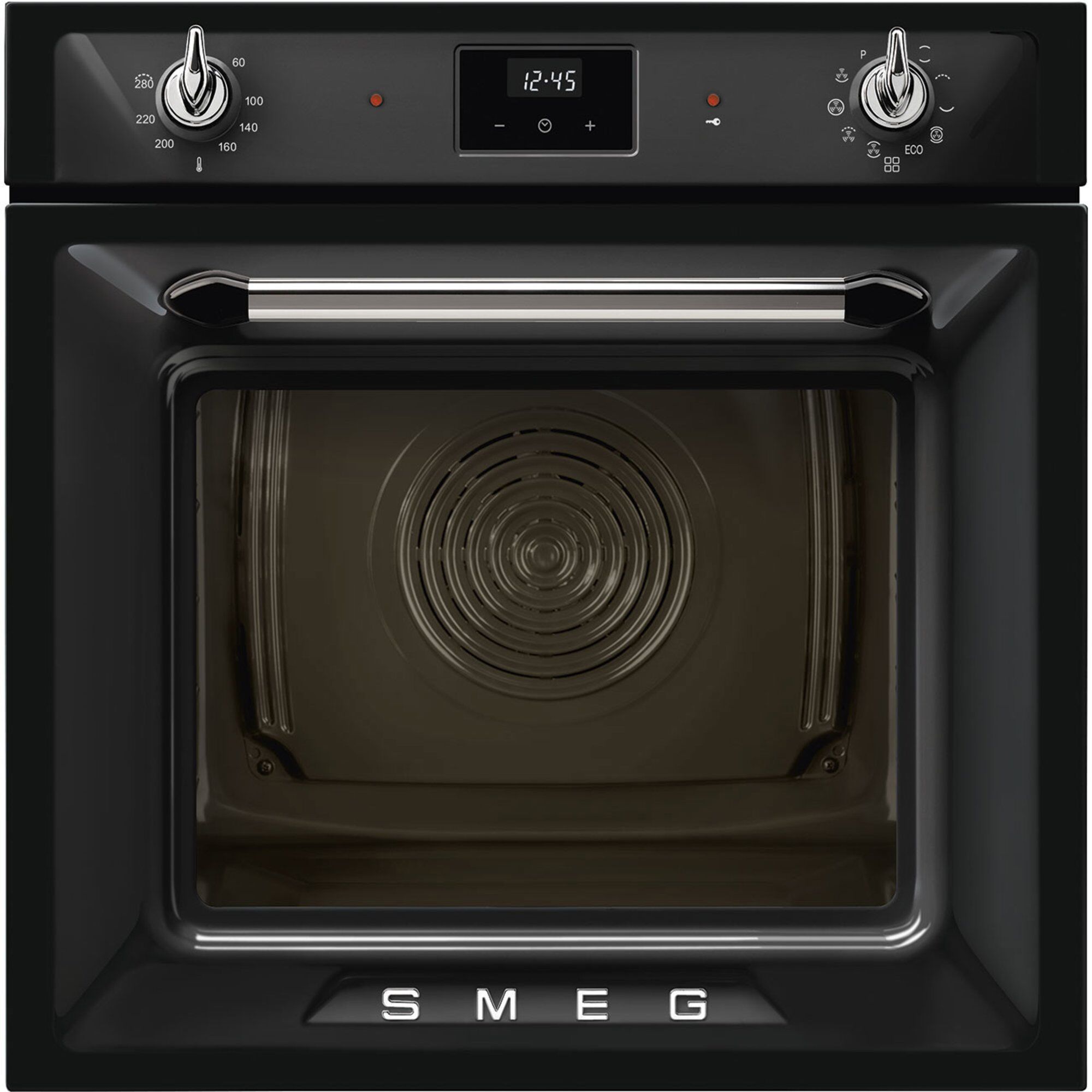 Smeg Sop6900tn Indbygningsovn 68 Liter  Sort