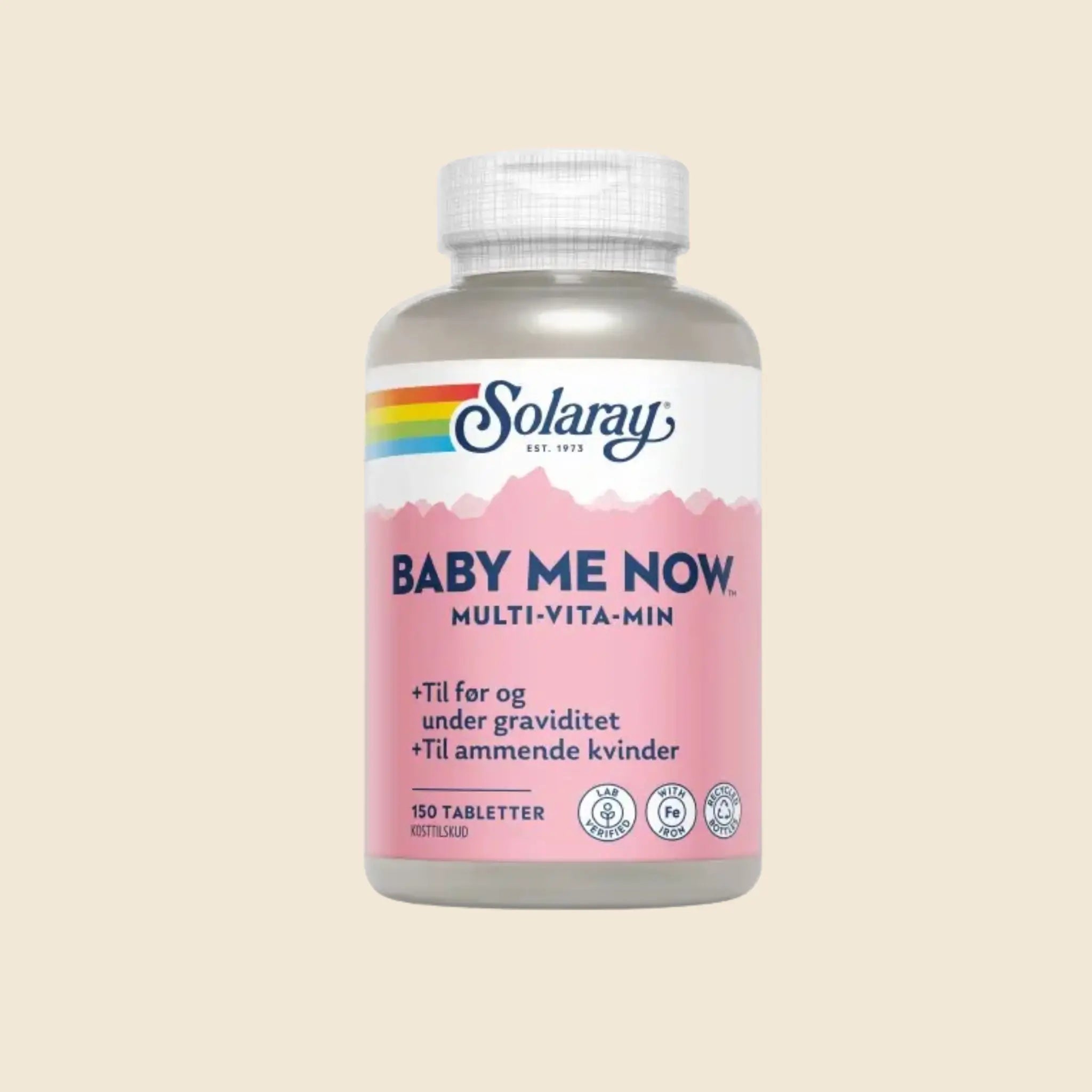 Solaray Baby-me-now  Multivitamin  150 Tabletter