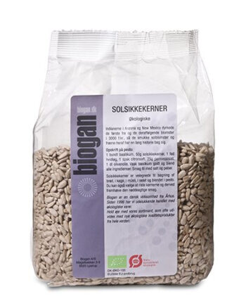 Solsikkekerner 500 Gr  økologiske Biogan