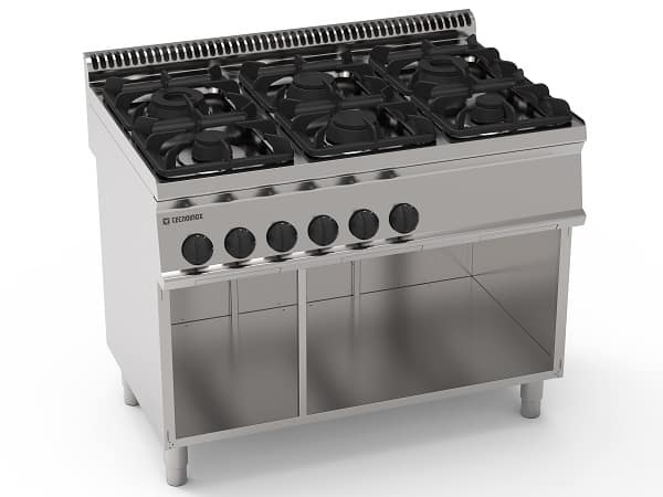 Tecnoinox Gaskogebord Med   Zoner