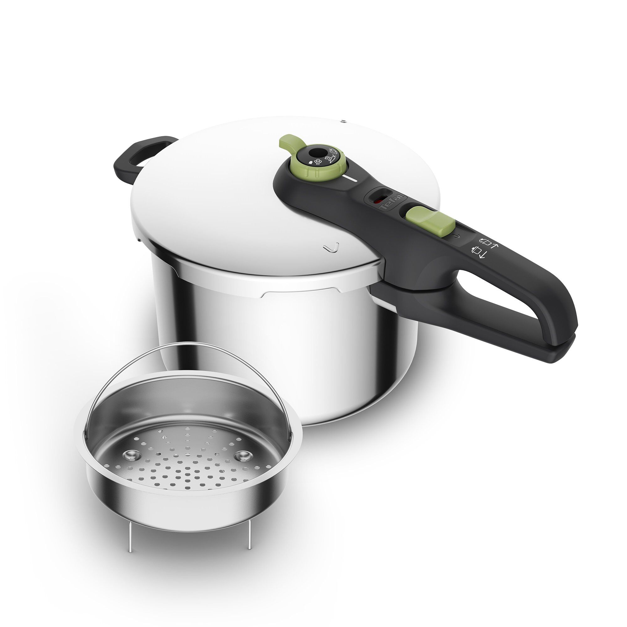 Tefal Secure Trendy Trykkoger Inkl  Dampkurv    Liter