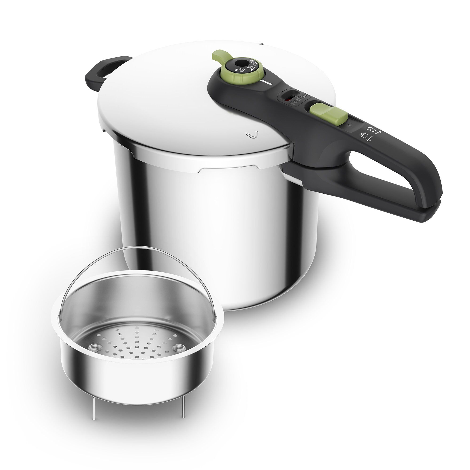 Tefal Secure Trendy Trykkoger Inkl  Dampkurv    Liter