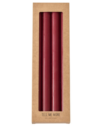 Tell Me More Stearinlys  -pak  Dark Red