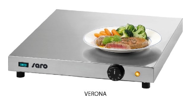 Varmeplade Verona Rustfri Stål Saro