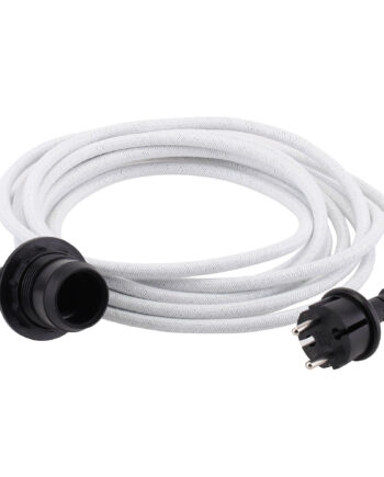 Watt Veke Kabel Til Udendørsbelysning   Meter  Hvid