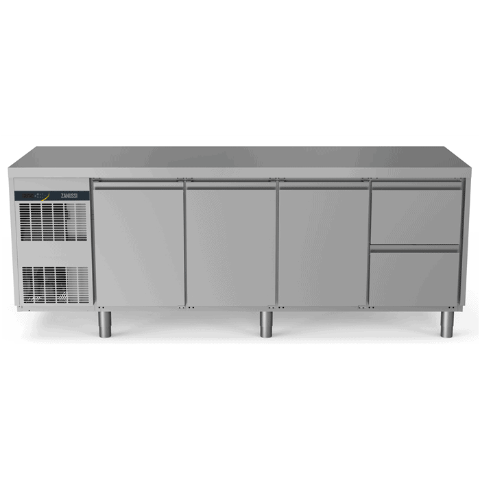 Zanussi Kølebord 590l   Låger Og 2x  Skuffer