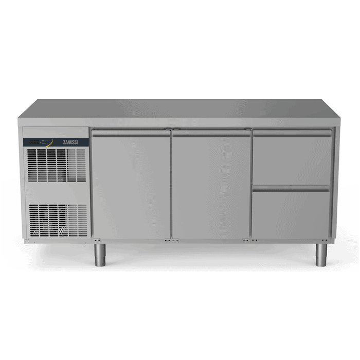 Zanussi Kølebord 440l   Låger 2x1   Skuffer