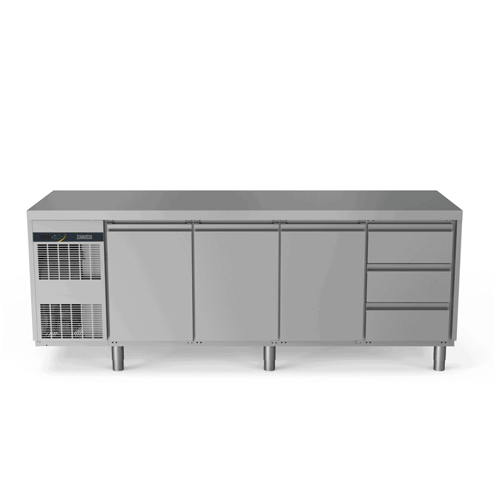 Zanussi Kølebord 590l   Låger 3x Skuffer