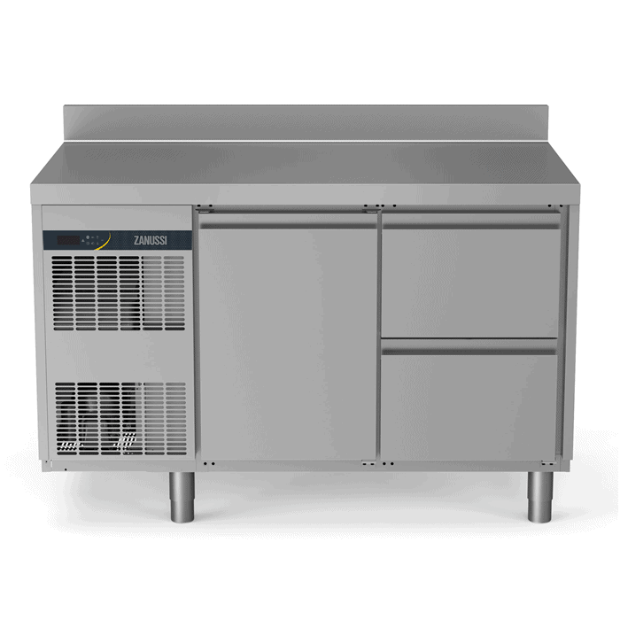 Zanussi Kølebord 290l Med Bagkant   Låge Og      Skuffer