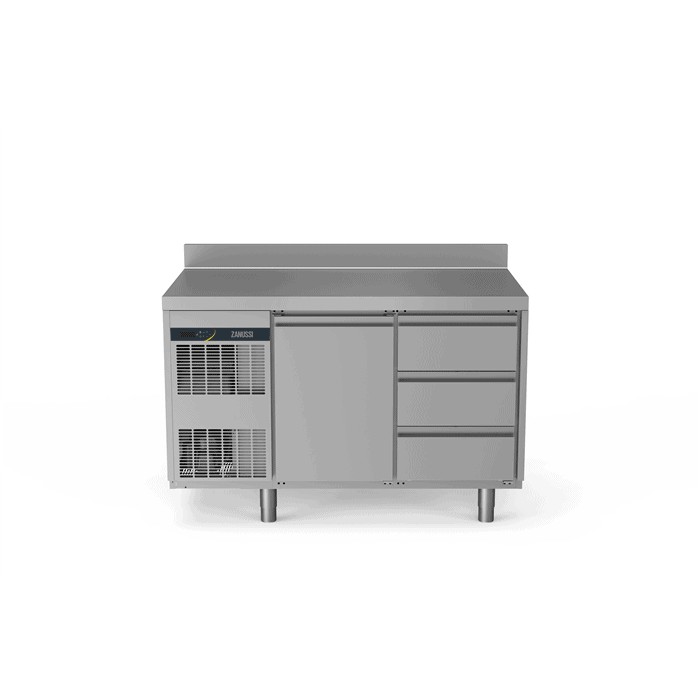 Zanussi Kølebord 290l Med Bagkant   Låge 3x Skuffer