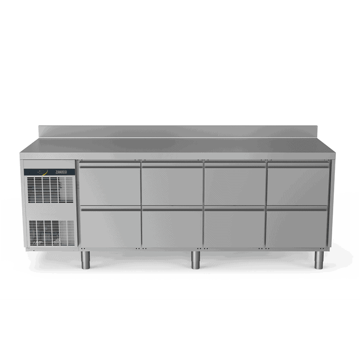 Zanussi Kølebord 590l Med Bagkant 8x  Skuffer