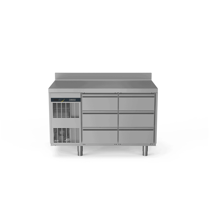 Zanussi Kølebord 290l Med Bagkant 6x Skuffer