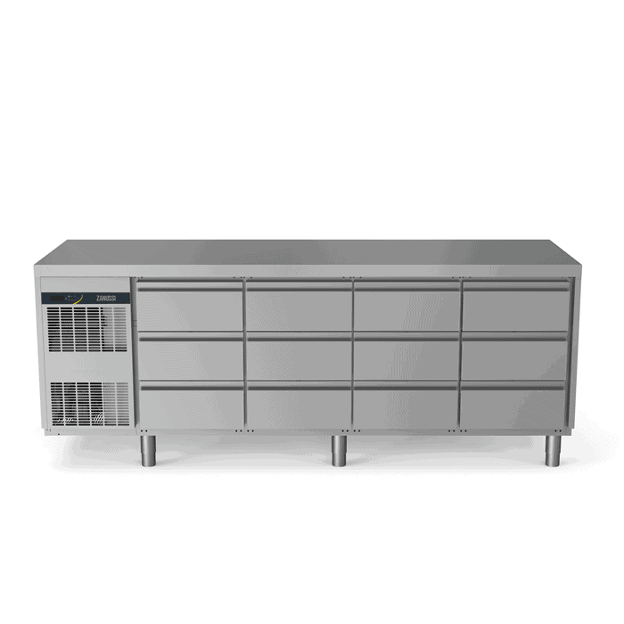 Zanussi Kølebord 440l 12x Skuffer