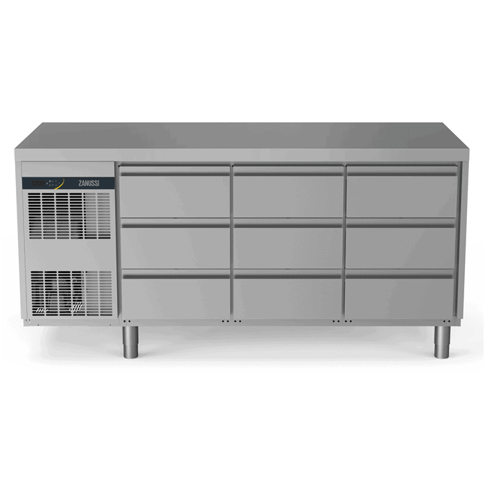 Zanussi Kølebord 440l 9x Skuffer