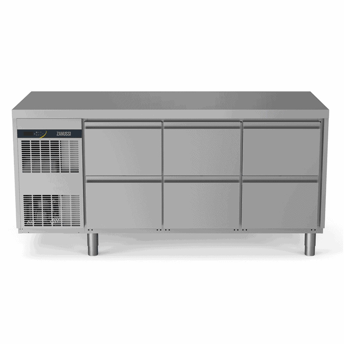 Zanussi Kølebord 440l 6x  Skuffer