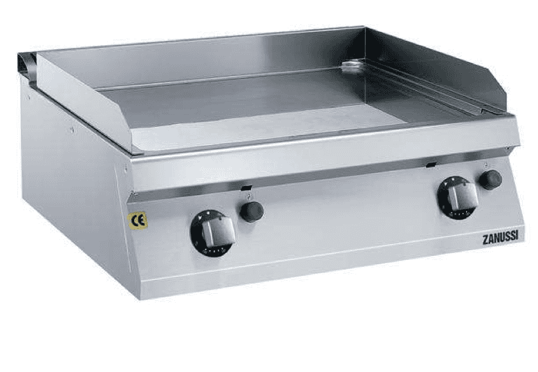 Zanussi Stegeplade     Rillet      Glat Krom Evo 700