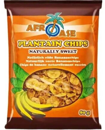 Afroase Plantain Chips  Naturally Sweet 80