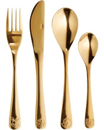 Aida Atelier Børnebestik   Dele Guld