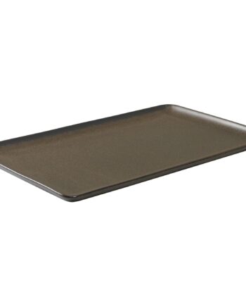 Aida Raw Rektangulær Tallerken Metallisk Brun 31   Cm