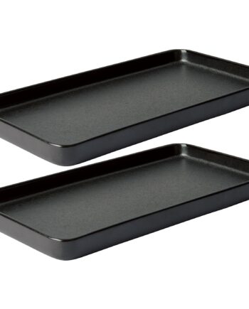 Aida Raw Rektangulær Tallerken    Stk  34 Cm  Titanium Black