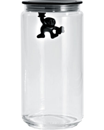 Alessi Gianni Glaskrukke Med Låg  140 Cl  Sort