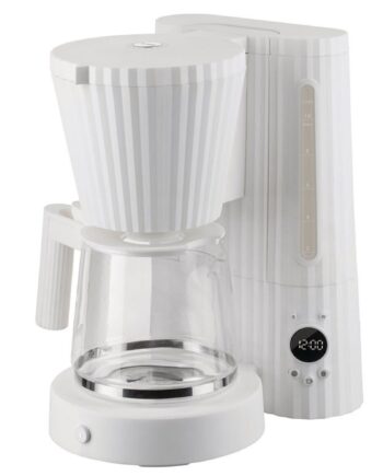 Alessi Plissé Kaffemaskine  Hvid
