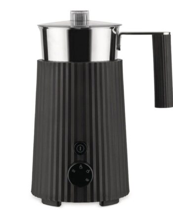 Alessi Plissé Multi-function Mælkeskummer Til Induktion  Sort