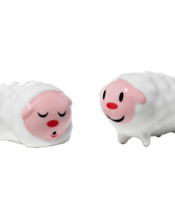 Alessi To Små Får Porcelænsfigurer