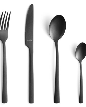 Amefa Manila Vintage Black Silver  16 Dele